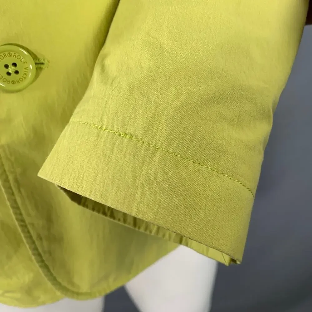 VIKTOR & ROLF Size 38 Yellow Cotton Blend Single Breasted Sport Coat